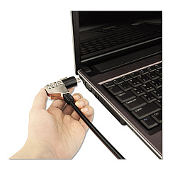 Innovera Combination Laptop Lock, 6 Ft Steel Cable