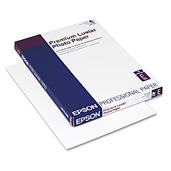 Premium Luster Photo Paper, 10 mil, 13" x 19", Luster White, 100/Pack