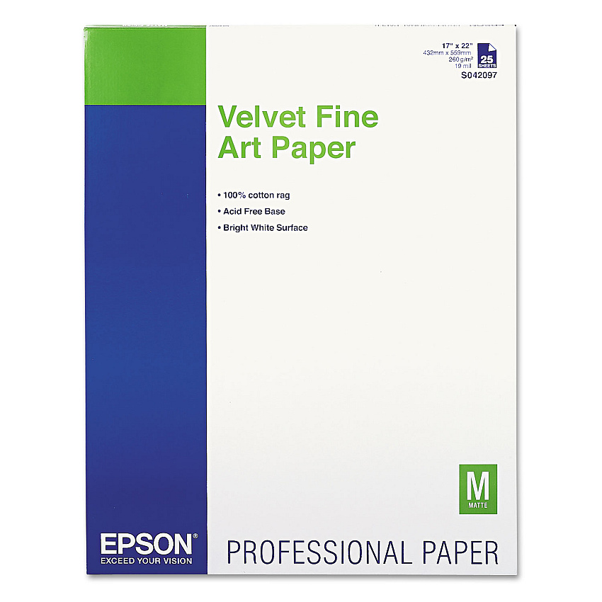 Epson S042097 Velvet Fine Art Paper