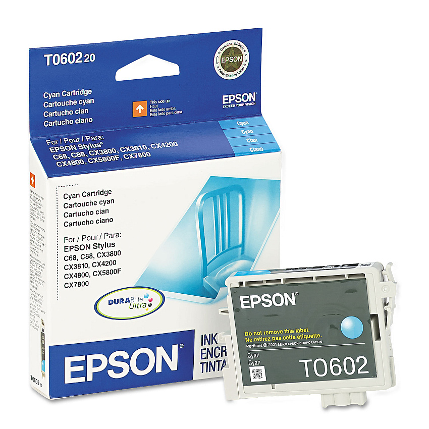 Epson T060220 Cyan Ink Cartridge