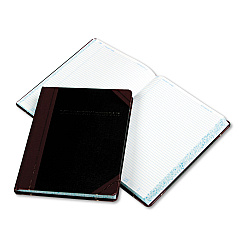 Boorum & Pease Laboratory Notebook, Data/Lab-Record Format, Black/Red Cover, 10.38 x 8.13, 300 Sheets (L21300R)