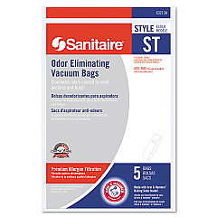 Sanitaire Style ST Disposable Vacuum Bags for SC600 and SC800 Series, 5/Pack (63213B10)
