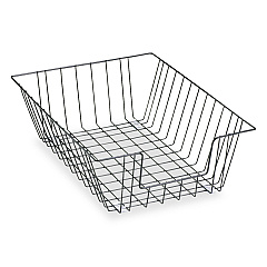 Fellowes Wire Desk Tray Organizer, 1 Section, Legal Size Files, 12" x 16.5" x 5", Black (65112)