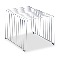 Fellowes Wire Desktop Organizer, 11 Sections, Letter to Legal Size Files, 9" x 11.38" x 8", Silver (72012)