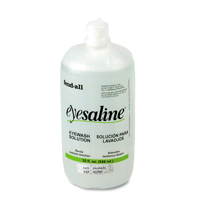 Honeywell Fendall Eyesaline Eyewash Bottle Refill, 32 oz Bottle, 12/Carton (320004550000)