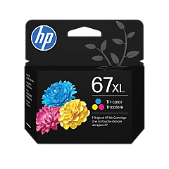 HP 67XL High Yield Tri-Color Ink Cartridge (3YM58AN) HP 67XL High Yield Tri-Color Ink Cartridge (3YM58AN)