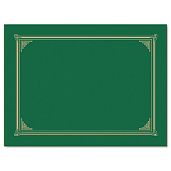 Geographics Certificate/Document Cover, 12.5 x 9.75, Green, 6/Pack (47399)
