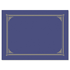 Geographics Certificate/Document Cover, 12.5 x 9.75, Metallic Blue, 6/Pack (47401)