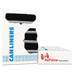 Linear Low Density Can Liners with AccuFit Sizing, 32 gal, 0.9 mil, 33" x 44", Black, 100/Carton (H6644TKR01)