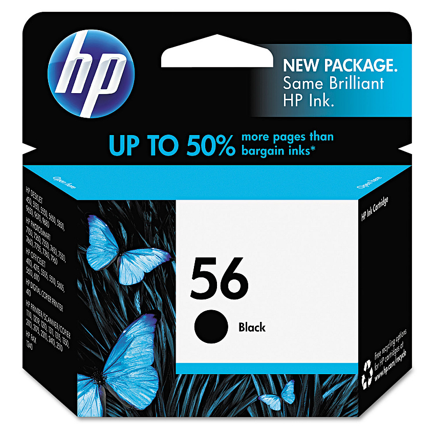 HP C6656AN Black Ink Cartridge