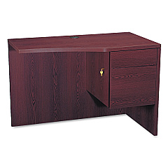 HON 10500 Series Curved Return, Right, 42w x 18-24d x 29 1/2h, Mahogany (105817RNN)