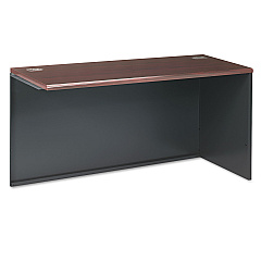 HON 38000 Series Return Shell, Right, 60w x 24d x 29-1/2h, Mahogany/Charcoal (38945RNS)