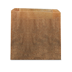 HOSPECO Waxed Kraft Liners, 10.5" x 9.38", Brown, 250/Carton (6141)