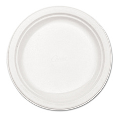 Chinet Paper Dinnerware, Plate, 8.75" dia, White, 500/Carton (21227)
