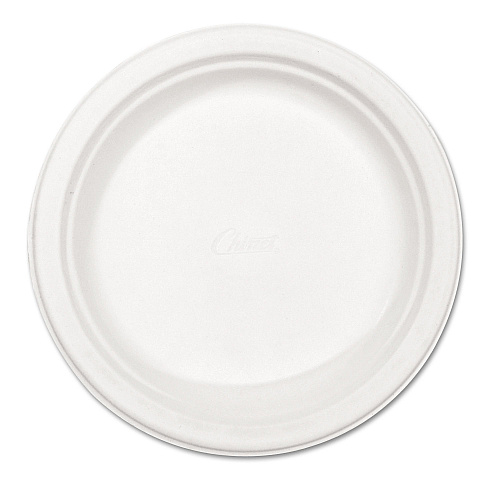 Chinet Paper Dinnerware, Plate, 8.75" dia, White, 500/Carton (21227)