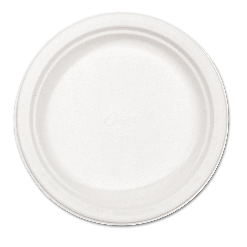 Chinet Paper Dinnerware, Plate, 8.75" dia, White, 500/Carton (21227)