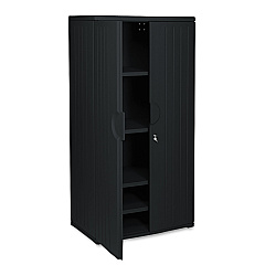Iceberg Rough n Ready Storage Cabinet, Four-Shelf, 36 x 22 x 72, Black (92571)