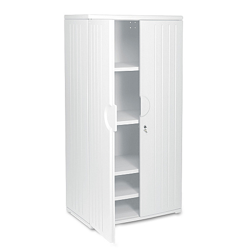 Iceberg Rough n Ready Storage Cabinet, Four-Shelf, 36 x 22 x 72, Platinum (92573)