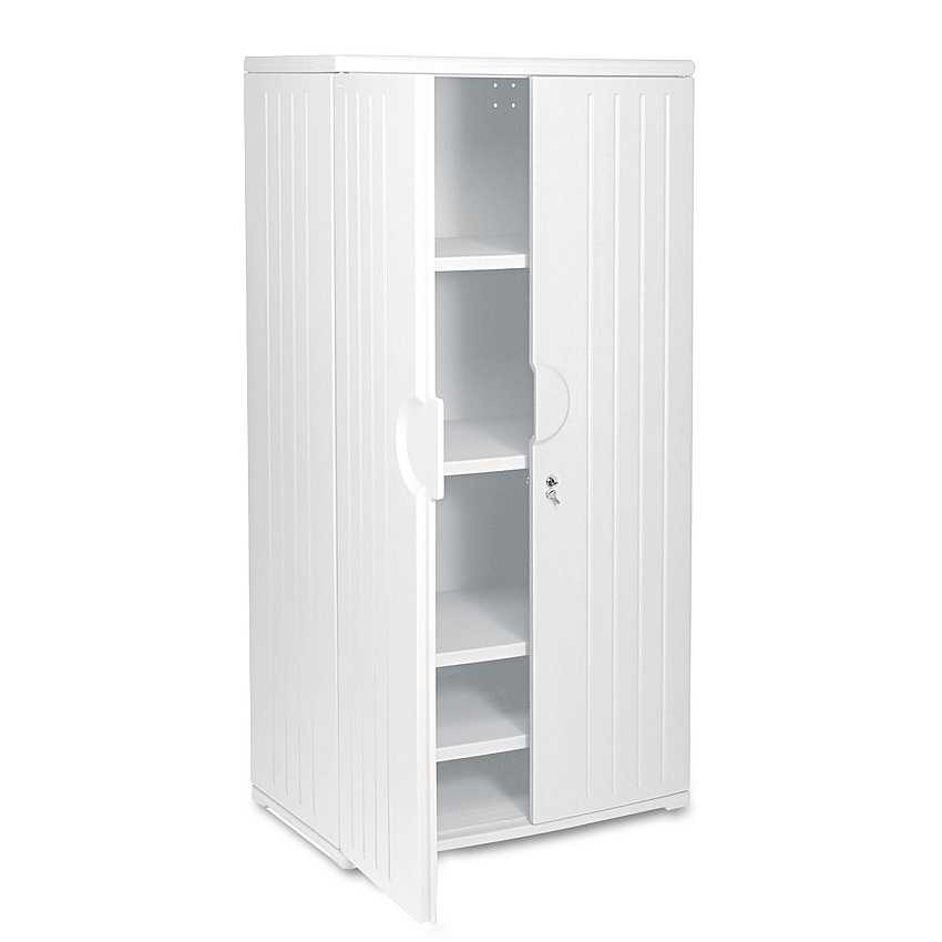 Iceberg Rough n Ready Storage Cabinet, Four-Shelf, 36 x 22 x 72, Platinum (92573)