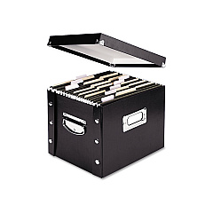 Snap-N-Store File Box, Letter Files, 11.75" x 9.75" x 9.5", Black (SNS01533)