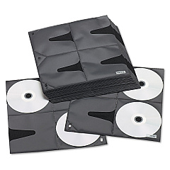 Vaultz Two-Sided CD Refill Pages for Three-Ring Binder, 25/Pack (VZ01401)