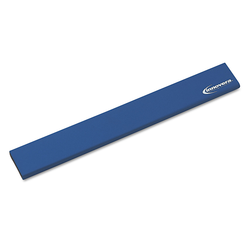 Innovera Latex-Free Keyboard Wrist Rest, 19.25 x 2.5, Blue (IVR52457)