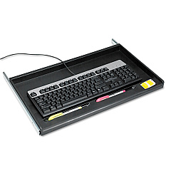 Innovera Standard Underdesk Keyboard Drawer, 21.38"w X 12.88"d, Black