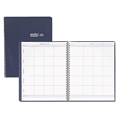 House of Doolittle Recycled Lesson Plan Book, Weekly, Two-Page Spread (Eight Classes), 11 x 8.5, Blue Cover (51007)