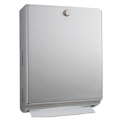 Bobrick ClassicSeries Surface-Mounted Paper Towel Dispenser, 10.81 x 3.94 x 14.06, Satin (2620)