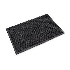 Crown Super-Soaker Wiper Mat with Gripper Bottom, Polypropylene, 36 x 120, Charcoal (SSR310CH)