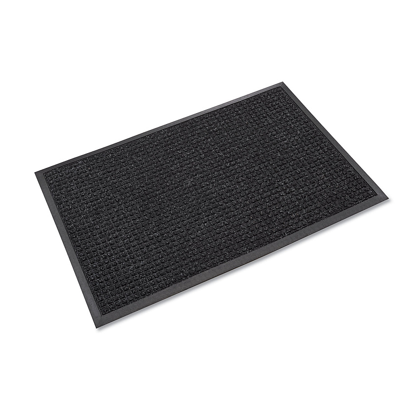 Crown Super-Soaker Wiper Mat with Gripper Bottom, Polypropylene, 36 x 120, Charcoal (SSR310CH)