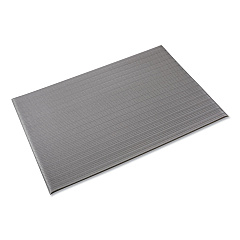 Crown Ribbed Anti-Fatigue Mat, Vinyl, 36 x 120, Gray (FL3610GY)