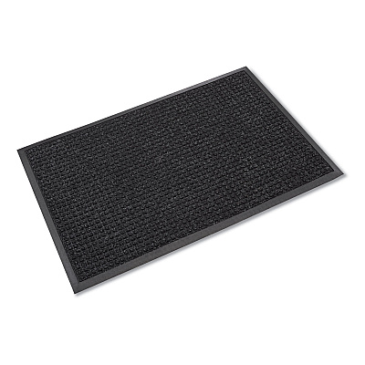Crown Super-Soaker Wiper Mat with Gripper Bottom, Polypropylene, 46 x 72, Charcoal (SSR046CH)