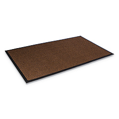 Crown Super-Soaker Wiper Mat with Gripper Bottom, Polypropylene, 36 x 120, Dark Brown (SSR310DB)