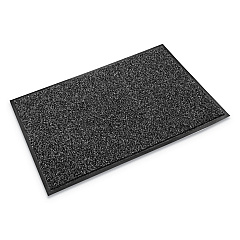 Crown Cross-Over Indoor/Outdoor Wiper/Scraper Mat, Olefin/Poly, 48 x 72, Gray (CS0046GY)