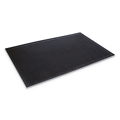 Crown Mats Crown-Tred Indoor/Outdoor Scraper Mat, Rubber, 35.5 x 59.5, Black (TD0035BK)