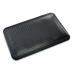 Crown Industrial Deck Plate Anti-Fatigue Mat, Vinyl, 36 x 60, Black (CD0035DB)