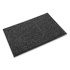 Crown Cross-Over Indoor/Outdoor Wiper/Scraper Mat, Olefin/Poly, 36 x 60, Gray (CS0035GY)