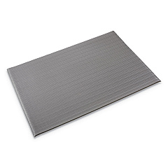 Crown Ribbed Anti-Fatigue Mat, Vinyl, 27 x 36, Gray (FJS736GY)