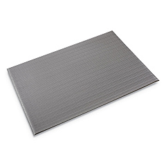 Crown Ribbed Anti-Fatigue Mat, Vinyl, 36 x 60, Gray (FL3660GY)