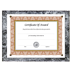 NuDell Award-A-Plaque Document Holder, Acrylic/Plastic, 10.5 x 13, Black (18815M)