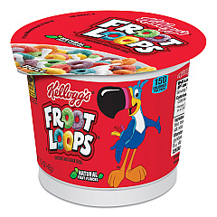 Kellogg's Froot Loops Breakfast Cereal, Single-Serve 1.5 oz Cup, 6/Box (01246)