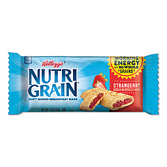 Kellogg's Nutri-Grain Soft Baked Breakfast Bars, Strawberry, Indv Wrapped 1.3 oz Bar, 16/Box (35945)
