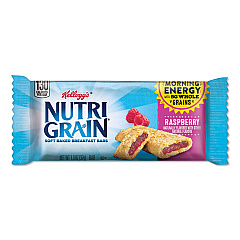 Kellogg's Nutri-Grain Soft Baked Breakfast Bars, Raspberry, Indv Wrapped 1.3 oz Bar, 16/Box (35845)