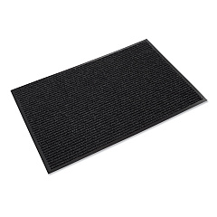 Crown Needle Rib Wipe and Scrape Mat, Polypropylene, 36 x 60, Charcoal (NR0035CH)