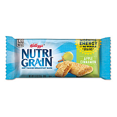 Kellogg's Nutri-Grain Soft Baked Breakfast Bars, Apple-Cinnamon, Indv Wrapped 1.3 oz Bar, 16/Box (35645)