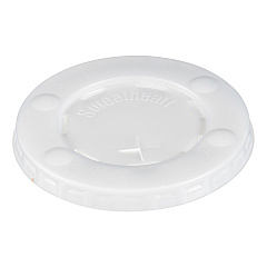 Dart Straw-Slot Cold Cup Lids, Fits 10 oz Cups, Clear, 100/Pack (L10BLN)