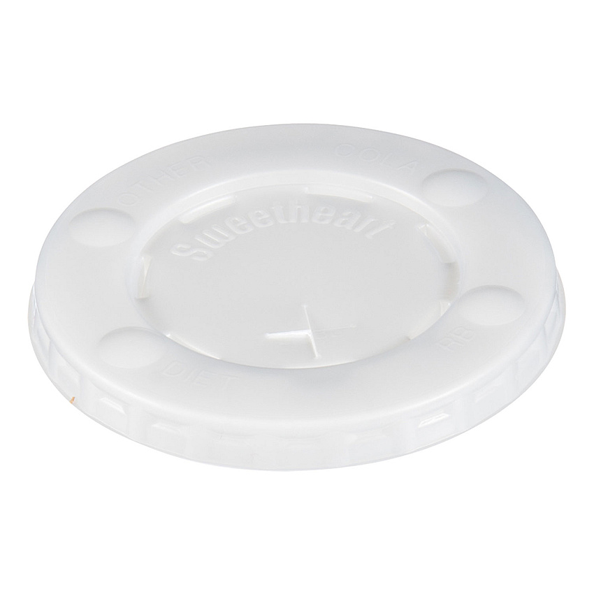 Dart Straw-Slot Cold Cup Lids, Fits 10 oz Cups, Clear, 100/Pack (L10BLN)