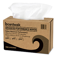 Boardwalk Advanced Performance Wipers, 9 x 16.75, White, 100/Dispenser Pack, 10 Dispenser Packs/Carton (BWKA105IDW2)