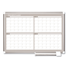 MasterVision 4 Month Planner, 36x24, Aluminum Frame (GA03105830)